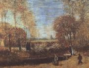 Vincent Van Gogh The Parsonage Garden at Nuenen with Pond and Figures (nn04) France oil painting reproduction